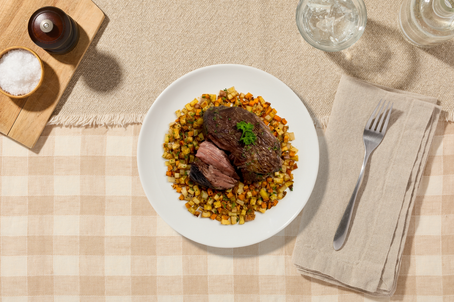 Red Wine Pot Roast With Potato And Carrot Hash